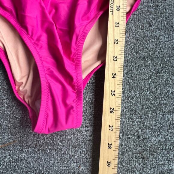 J. CREW Ruched Ruffle One Piece Swimsuit Barbie Size 8 NWT - Picture 6 of 10